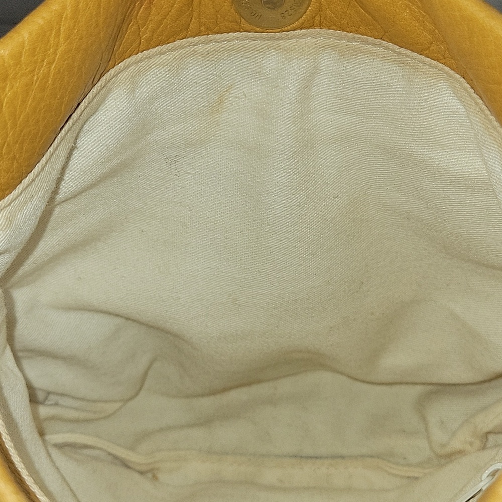 Pietro Alessandro Yellow Leather Handbag Purse Clutch Bag - Picture 10 of 12